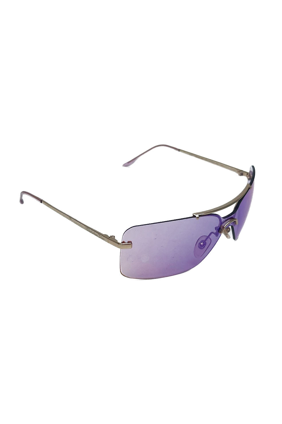 Vintage Purple & Gold Mini Motard Sunglasses