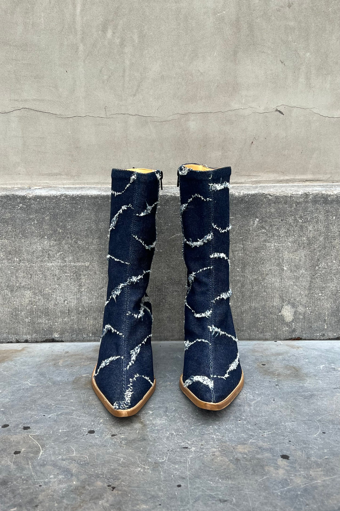 Vintage Denim Boots 39