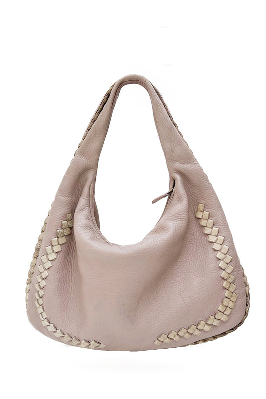 Vintage Bottega Veneta 'Jodie' Dusty Pink & Snake Details -