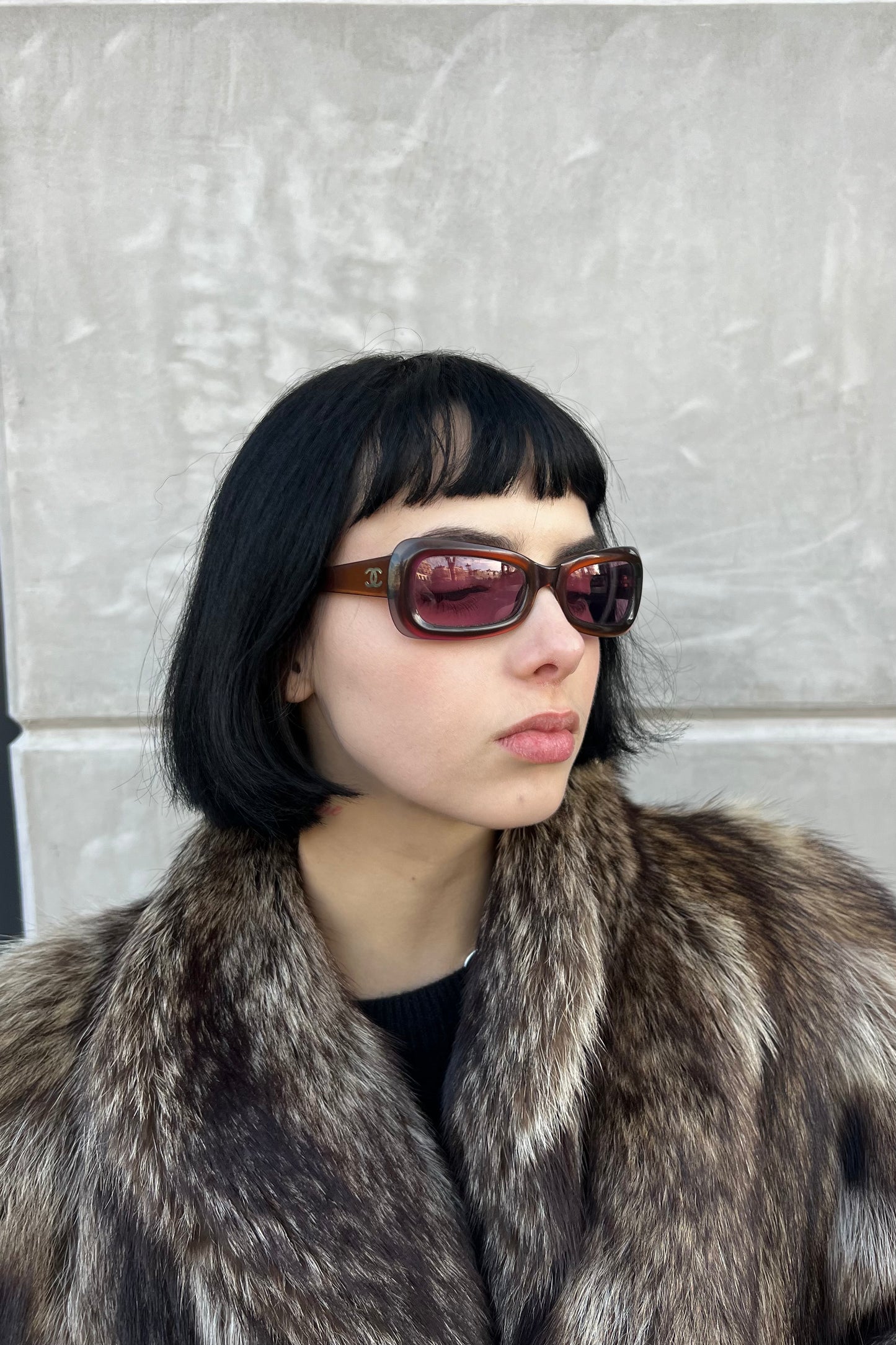 Vintage Classic Purple Iridescent Sunglasses
