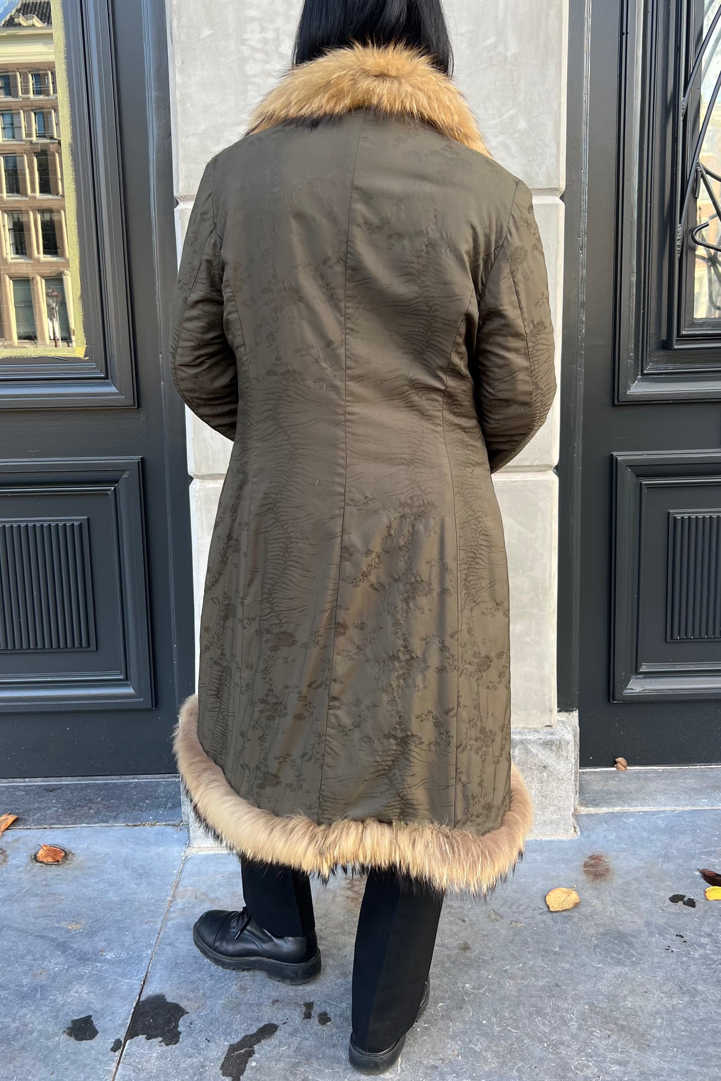 Vintage Fur Trims Reversible Coat