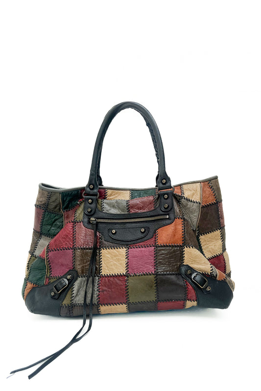 Vintage Patchwork Sunday City Bag