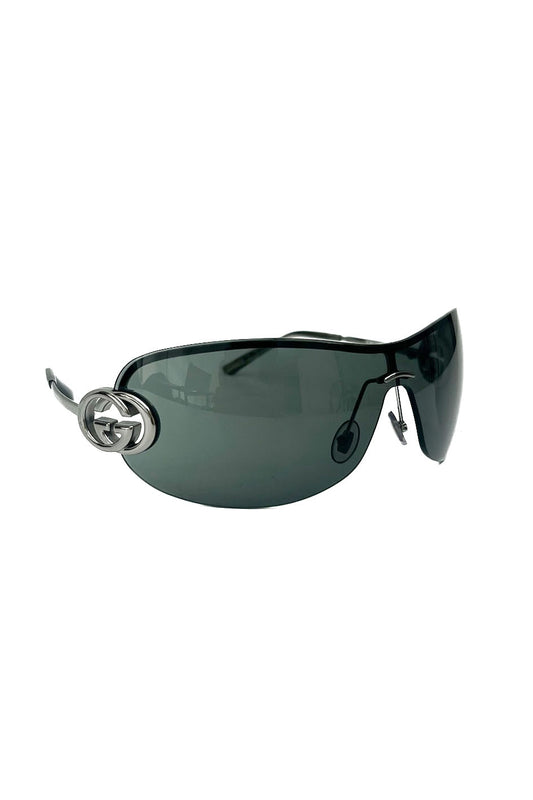 Vintage Rimless Silver Interlocking G Sunglasses