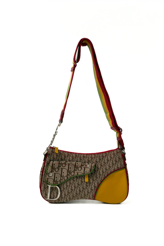Vintage Rasta Trotter Saddle Bag