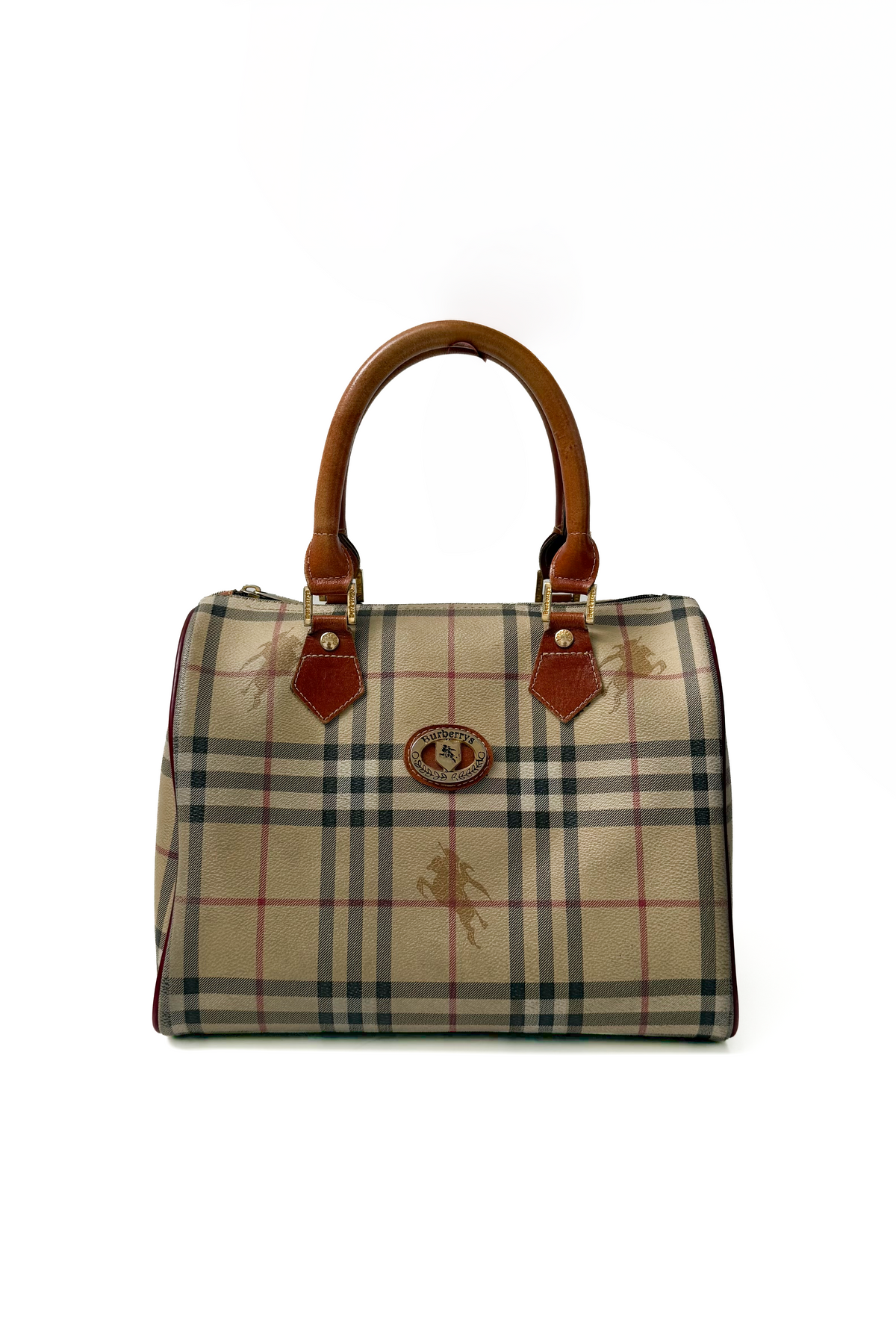 Vintage 90s Nova Check Boston Bag
