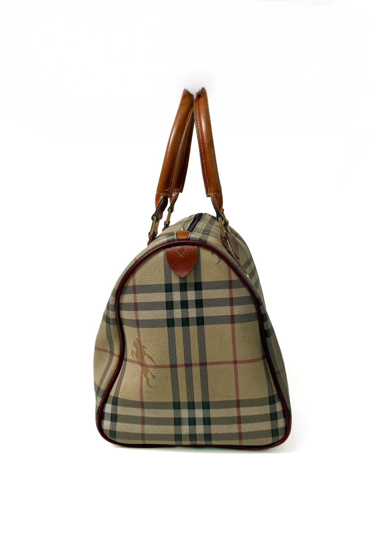 Vintage 90s Nova Check Boston Bag