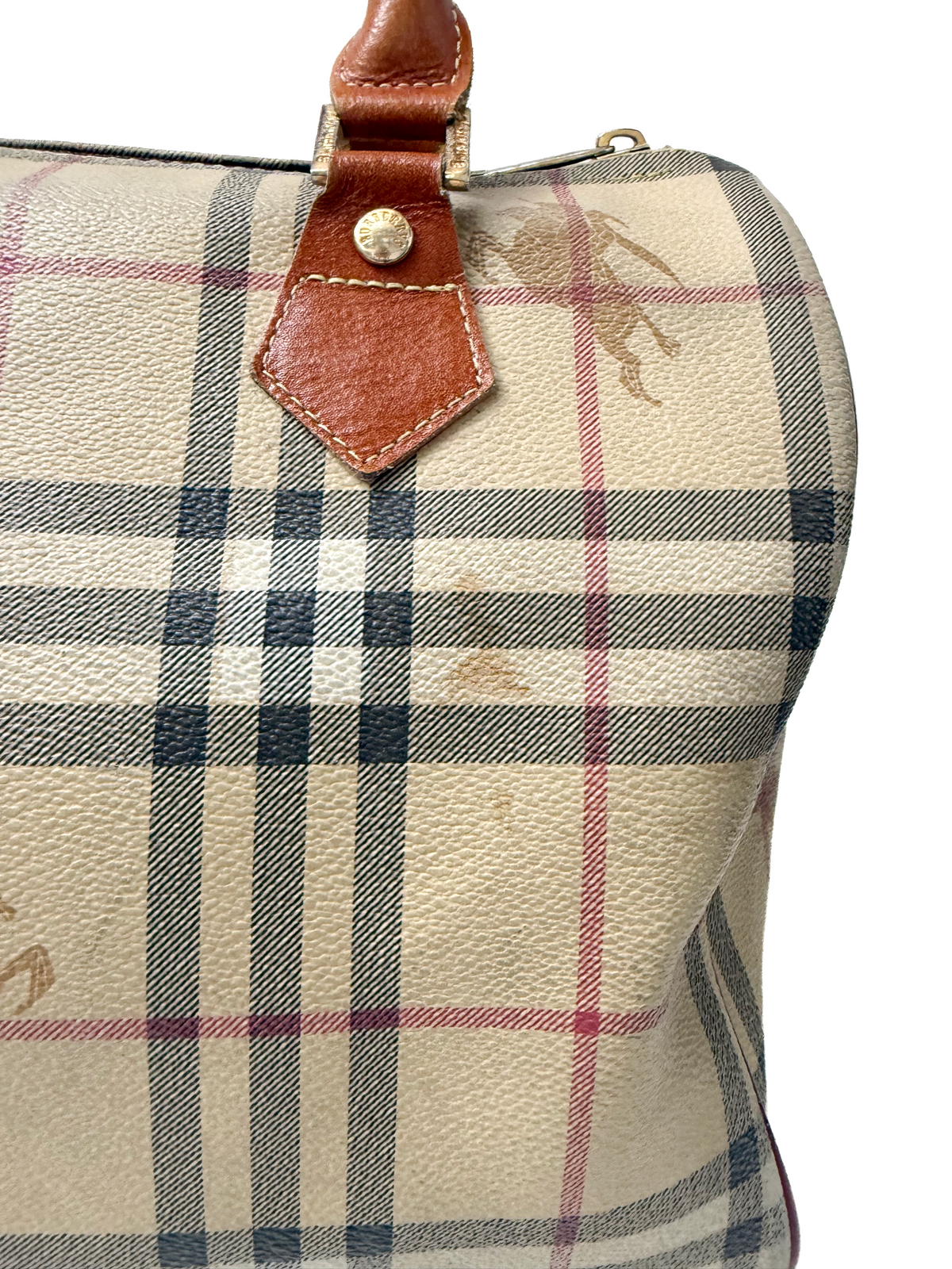 Vintage 90s Nova Check Boston Bag