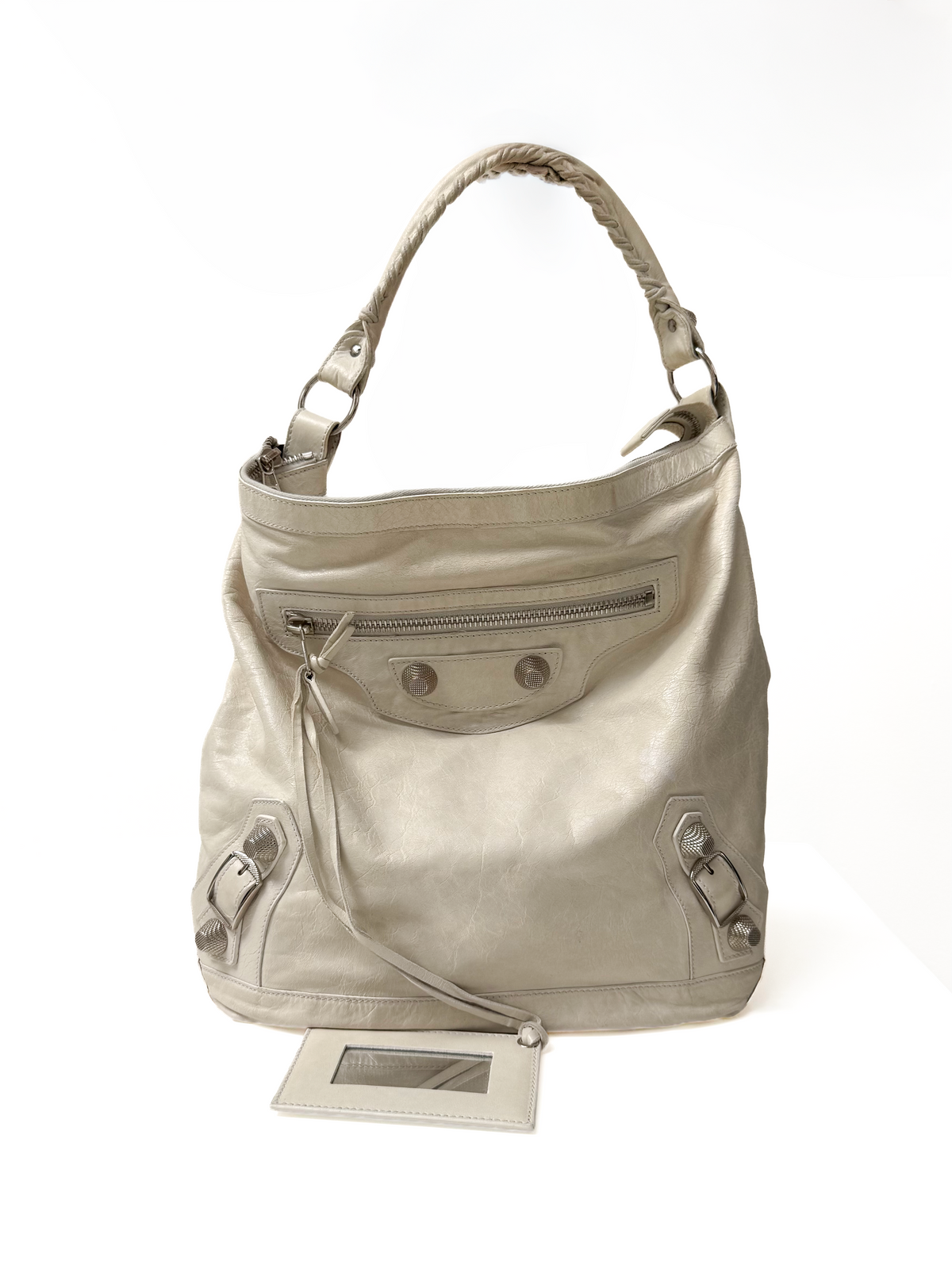 Vintage White Giant Hardware City Day Bag