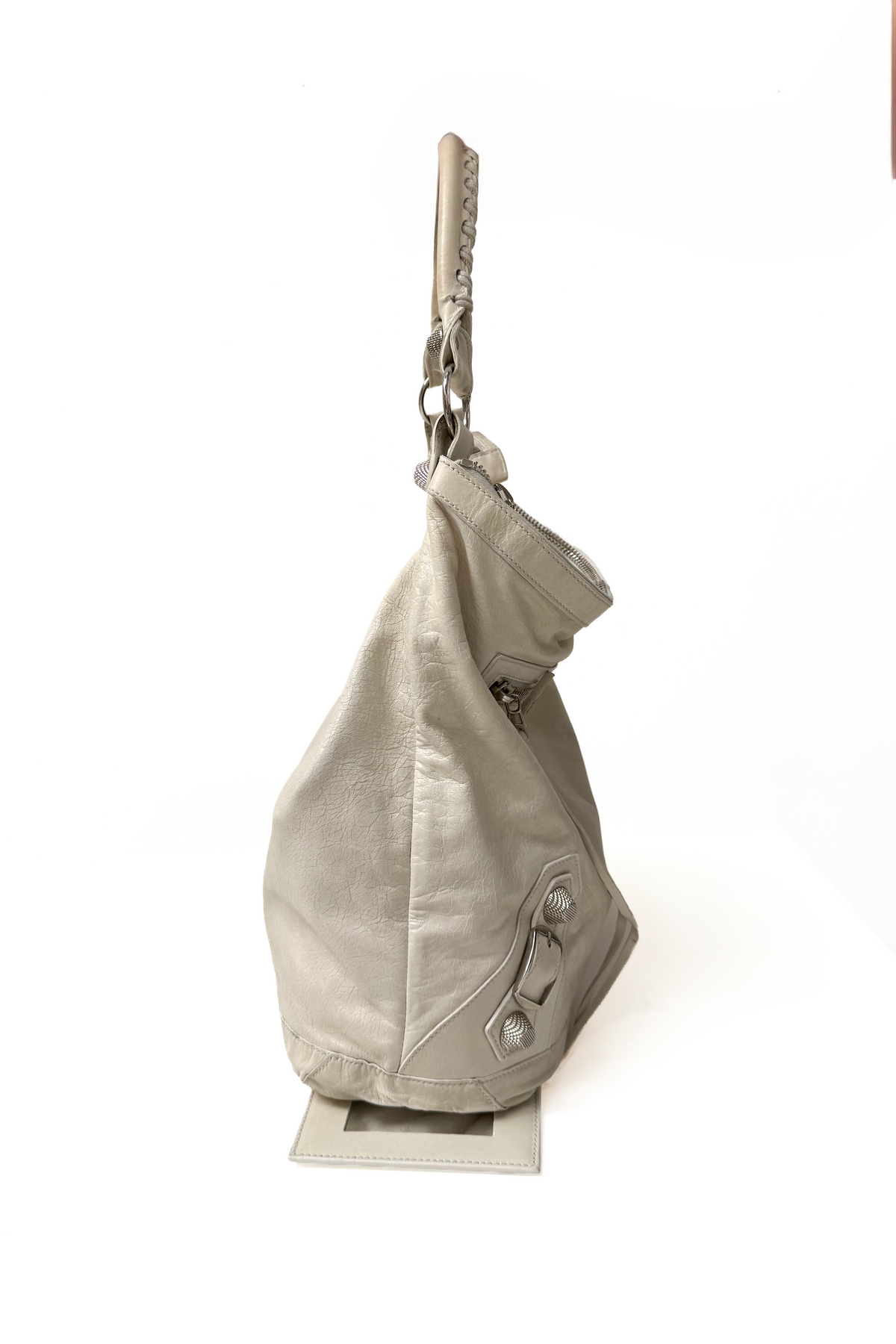 Vintage White Giant Hardware City Day Bag