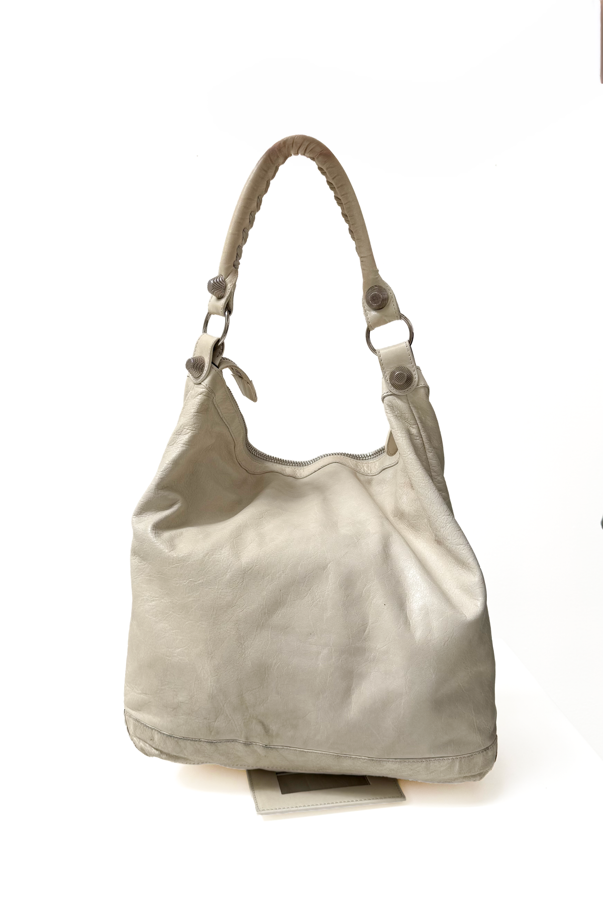Vintage White Giant Hardware City Day Bag