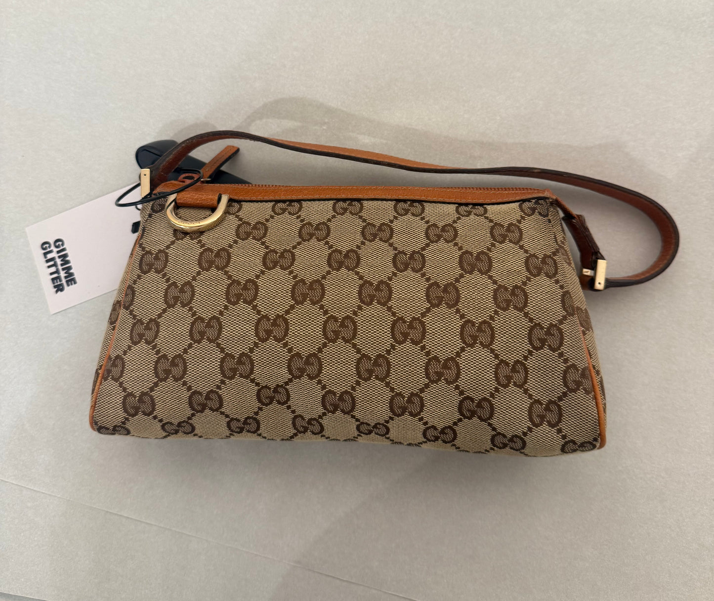 Tan & Monogram D-ring Pochette