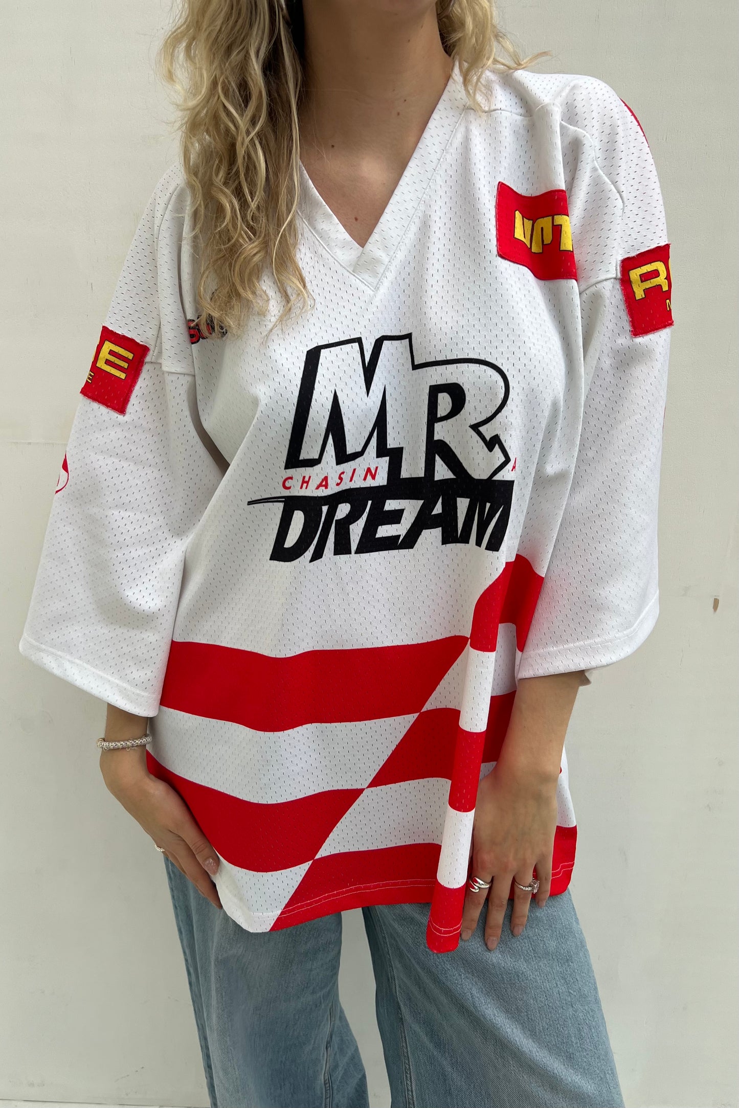 Vintage Red & White Jersey