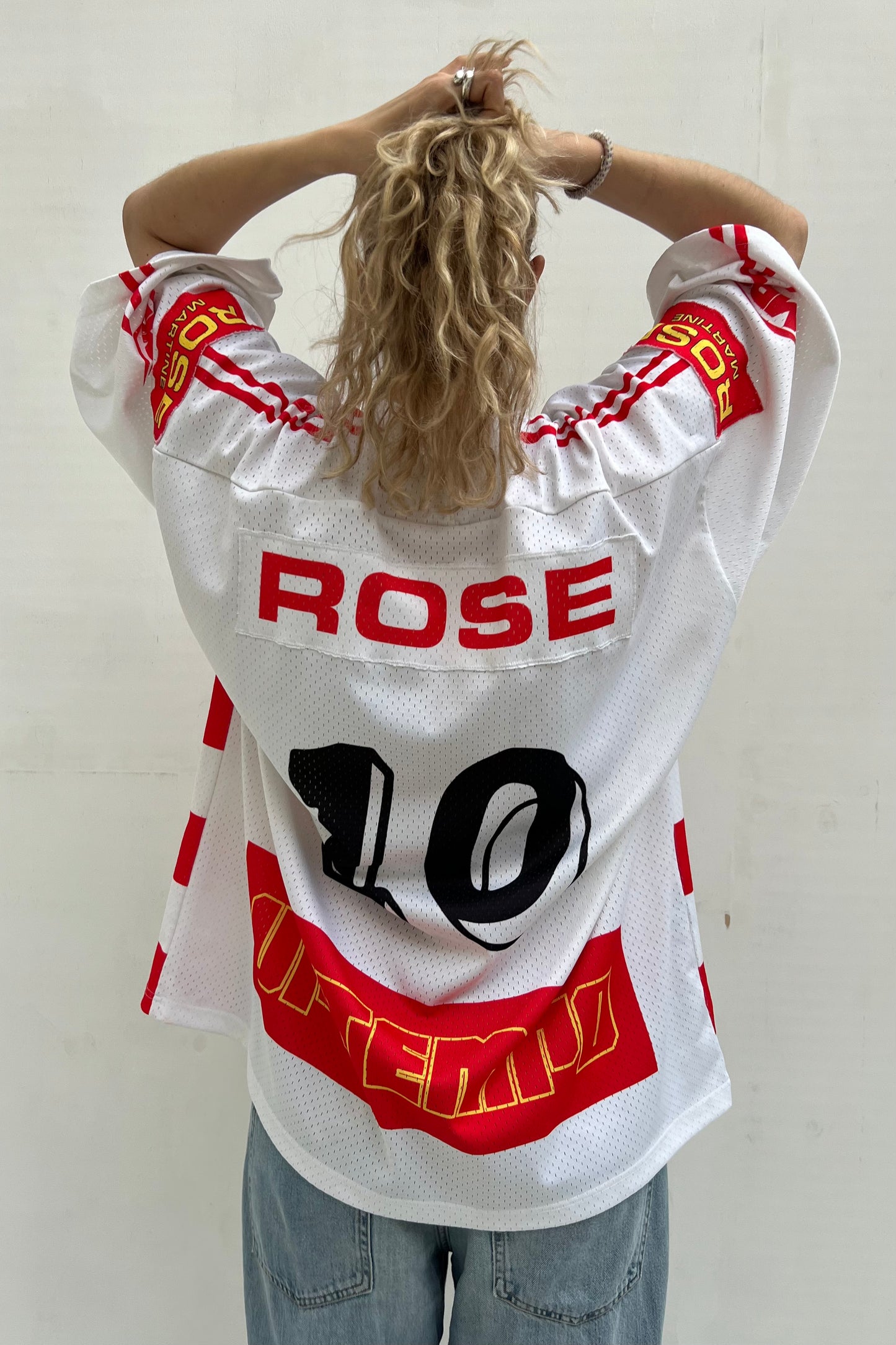 Vintage Red & White Jersey