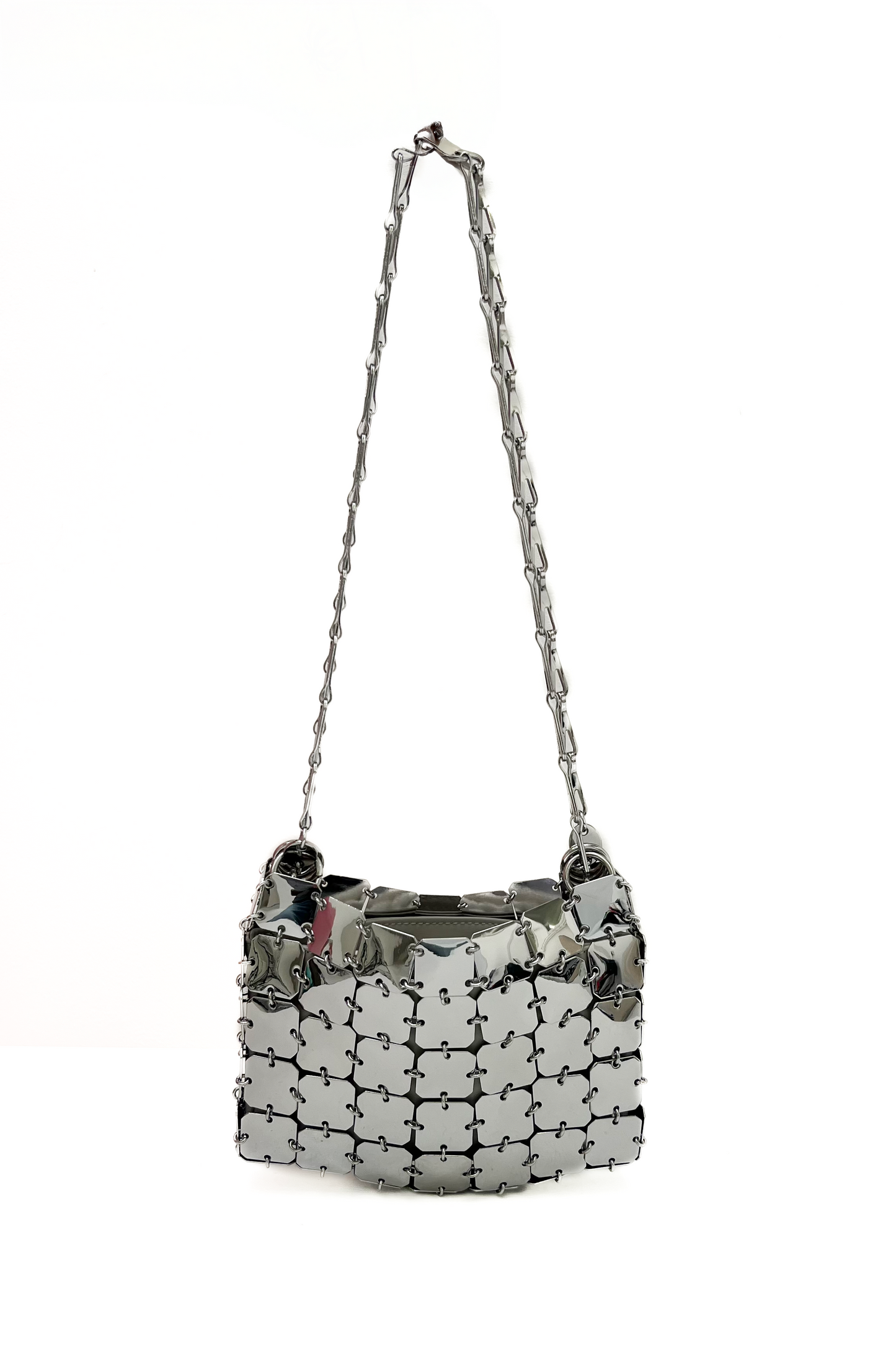 Vintage Silver Chainmail Bag
