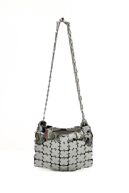 Vintage Silver Chainmail Bag
