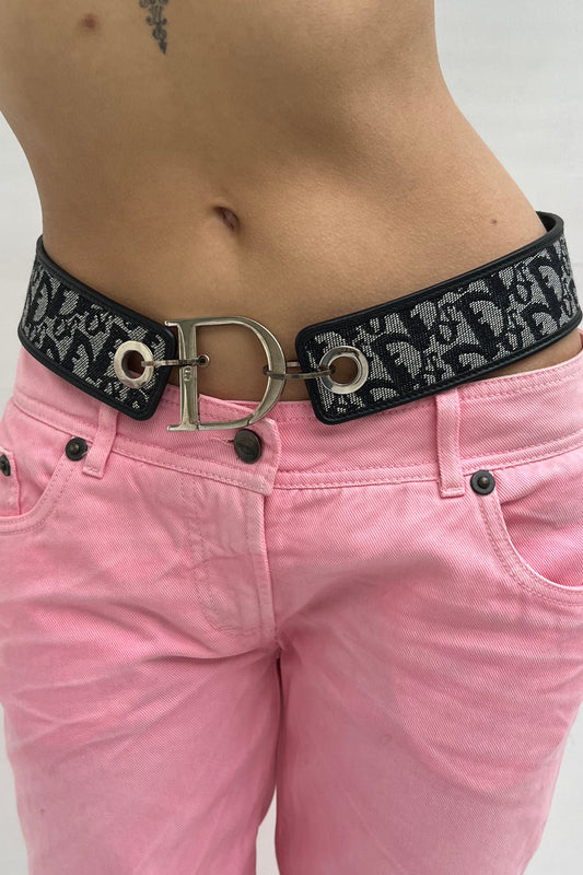 Vintage Navy Trotter D Tail Belt