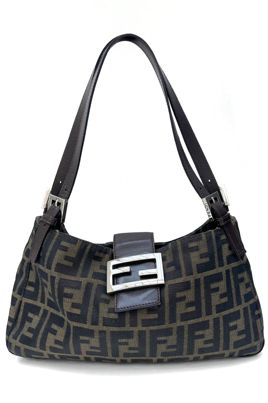 Vintage Classic Zucca Double Handle Baguette Bag