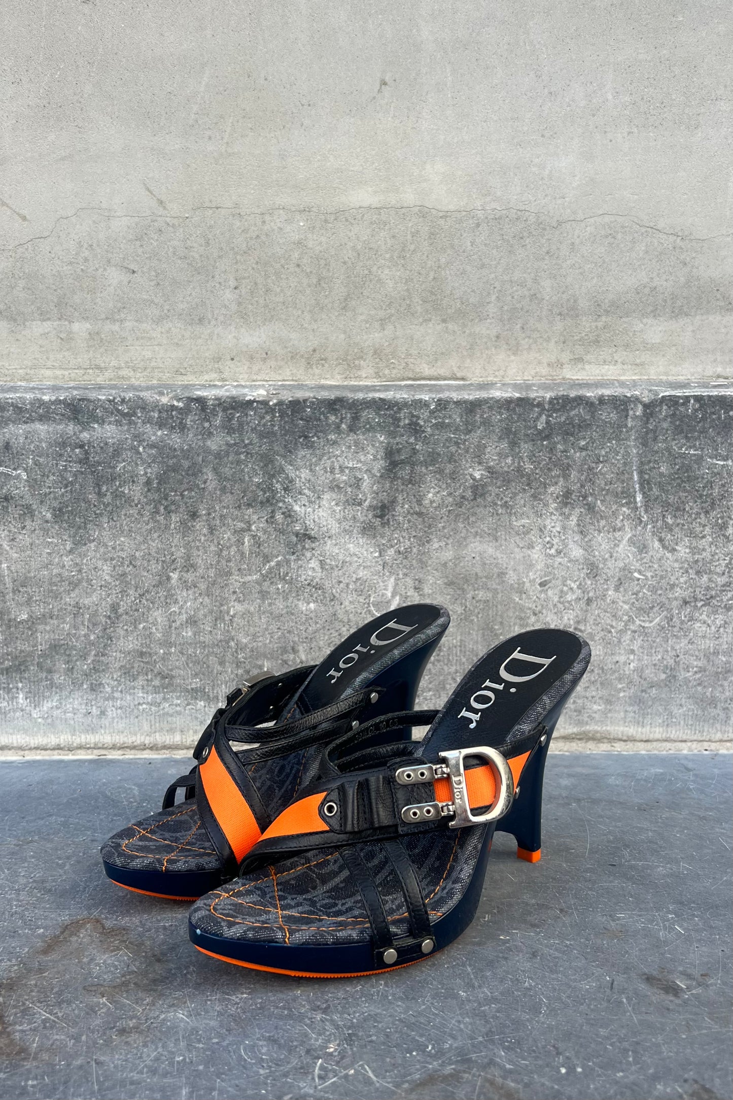 Vintage Denim Flight Heels 37