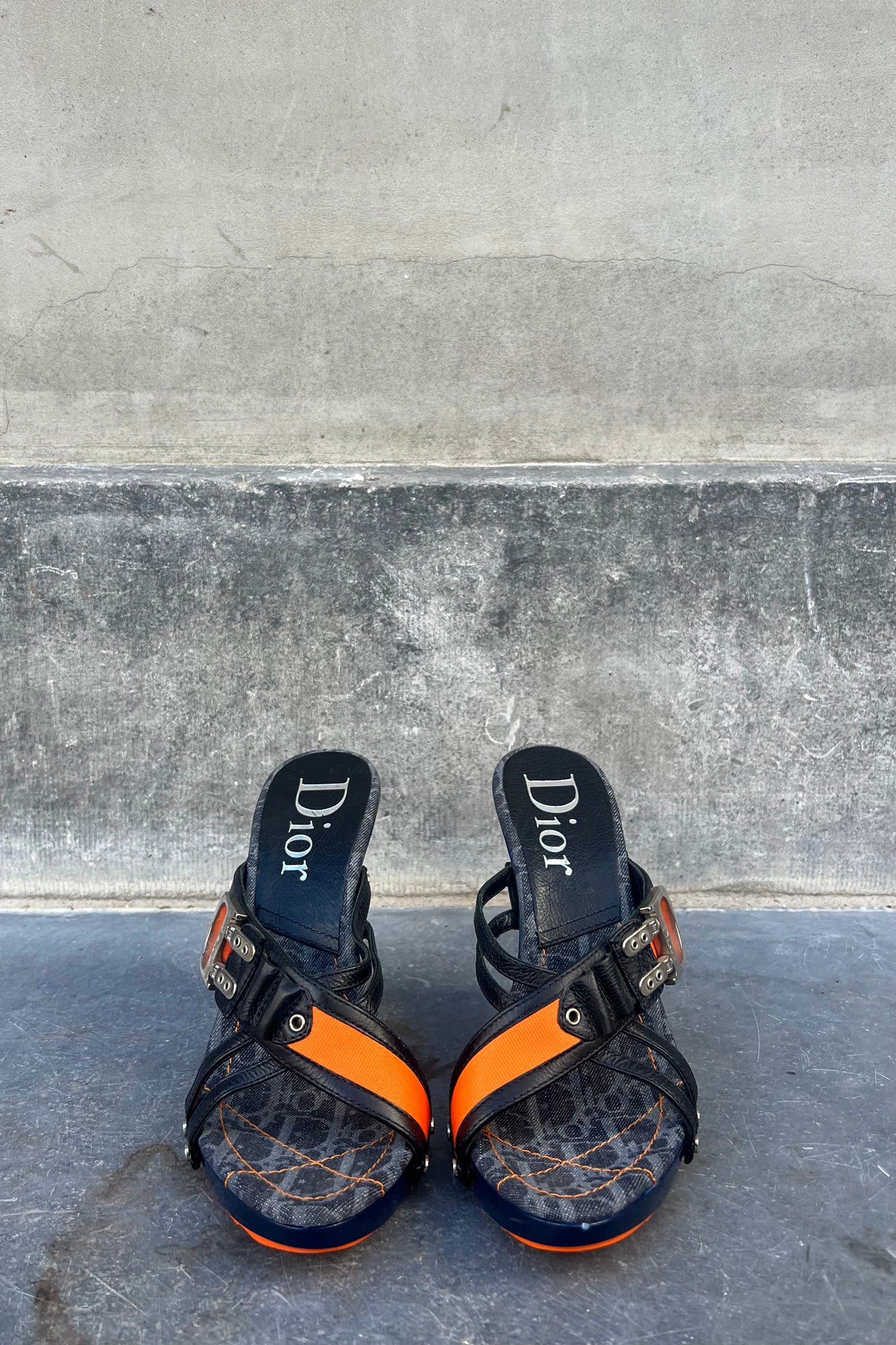 Vintage Denim Flight Heels 37