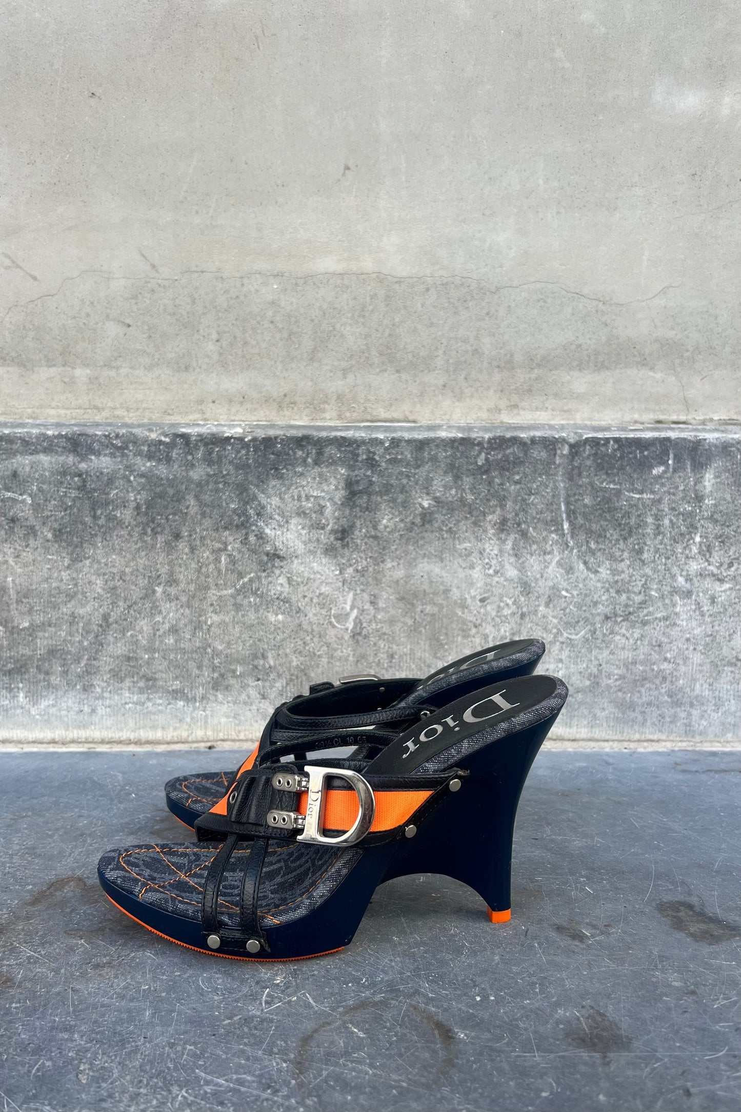 Vintage Denim Flight Heels 37