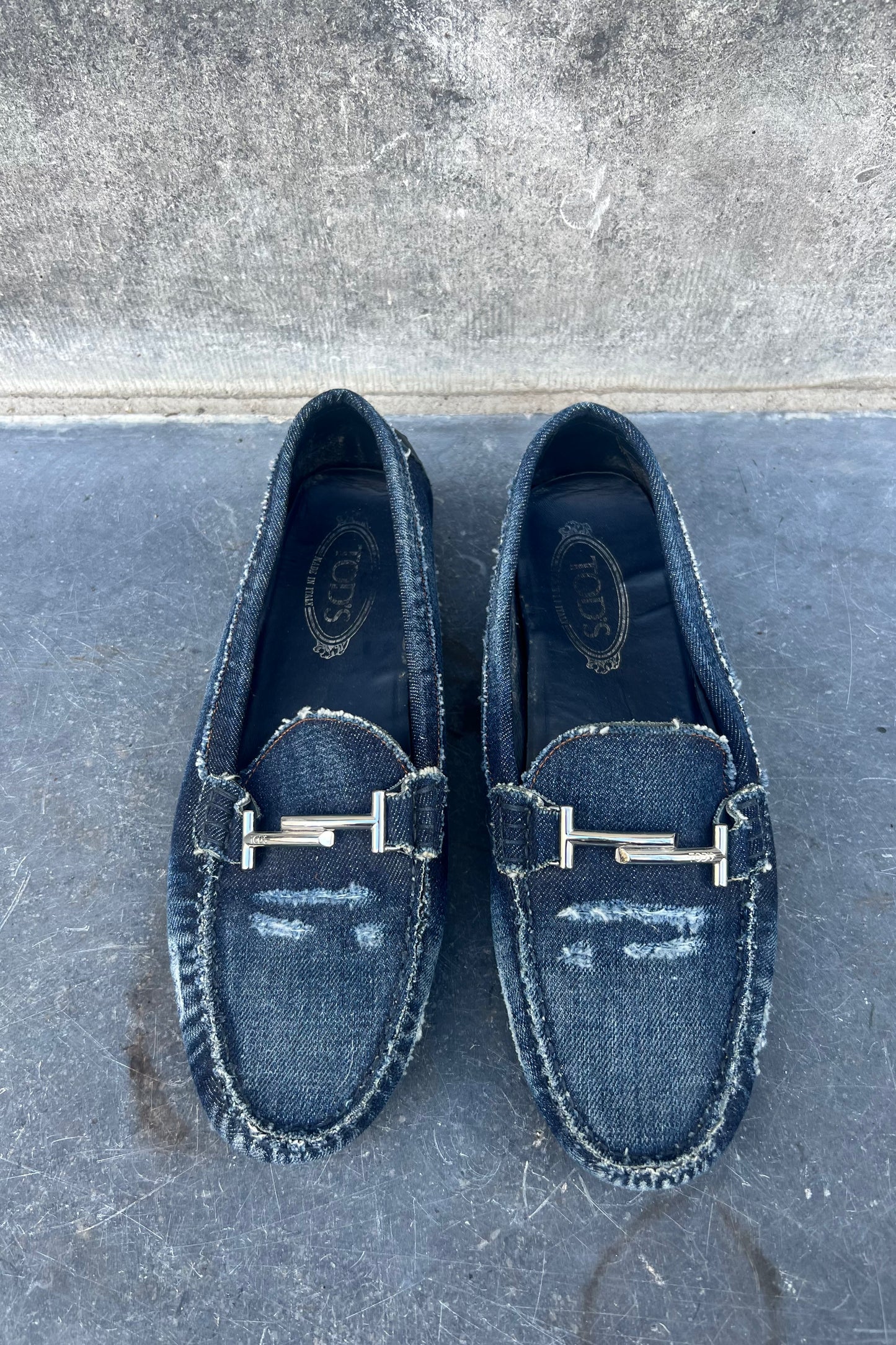 Vintage Denim Loafers 41,5