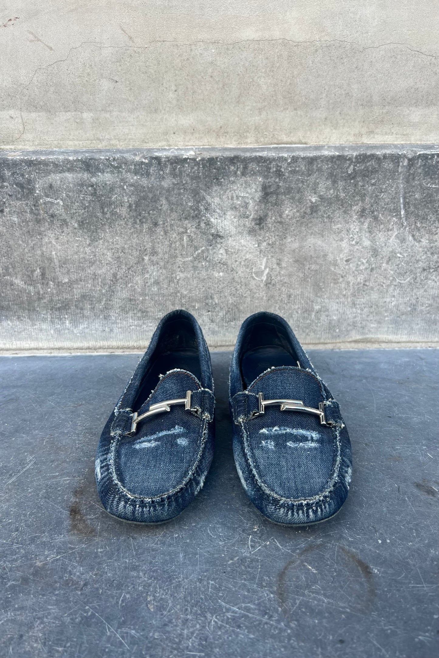 Vintage Denim Loafers 41,5
