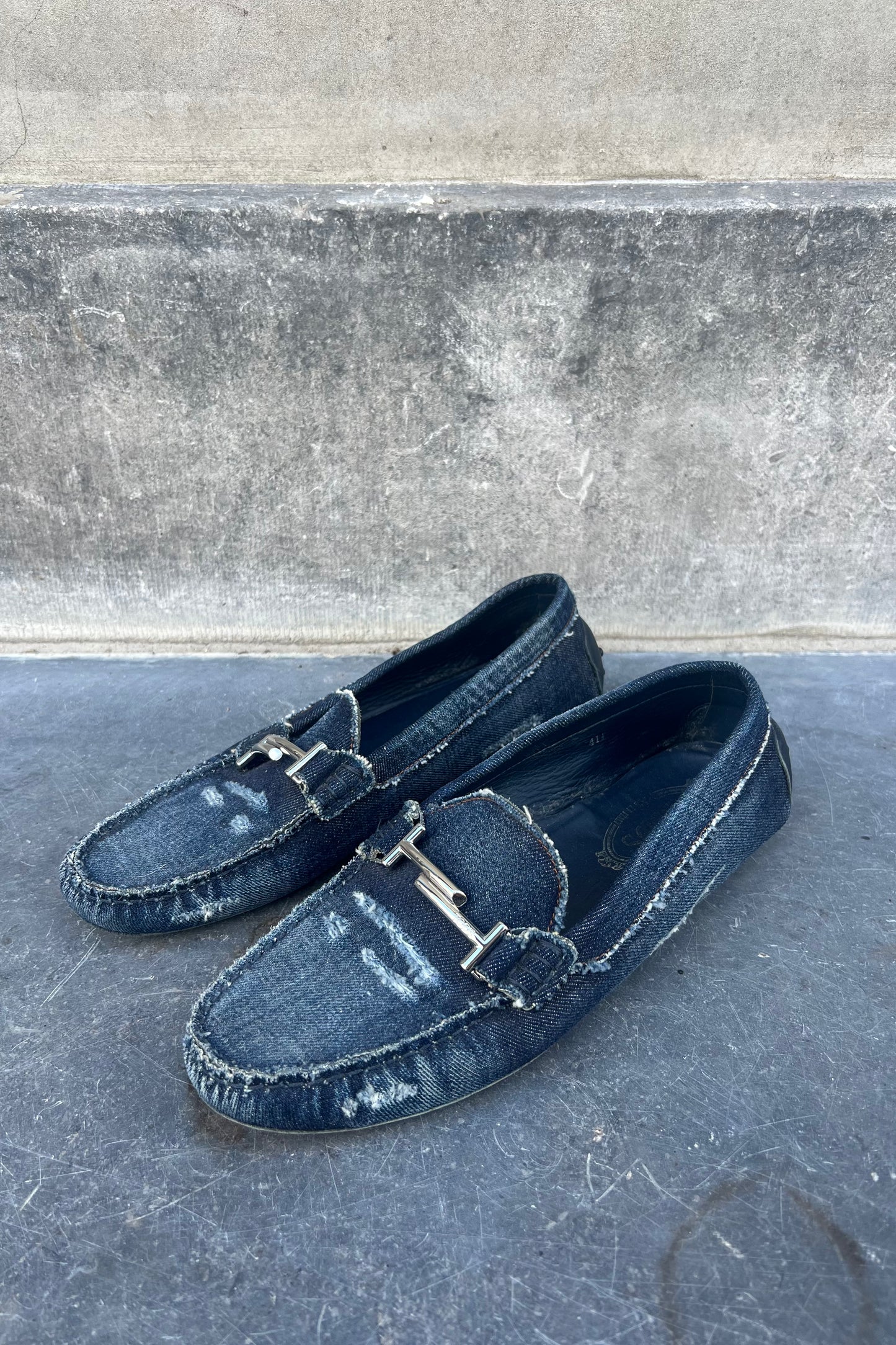 Vintage Denim Loafers 41,5