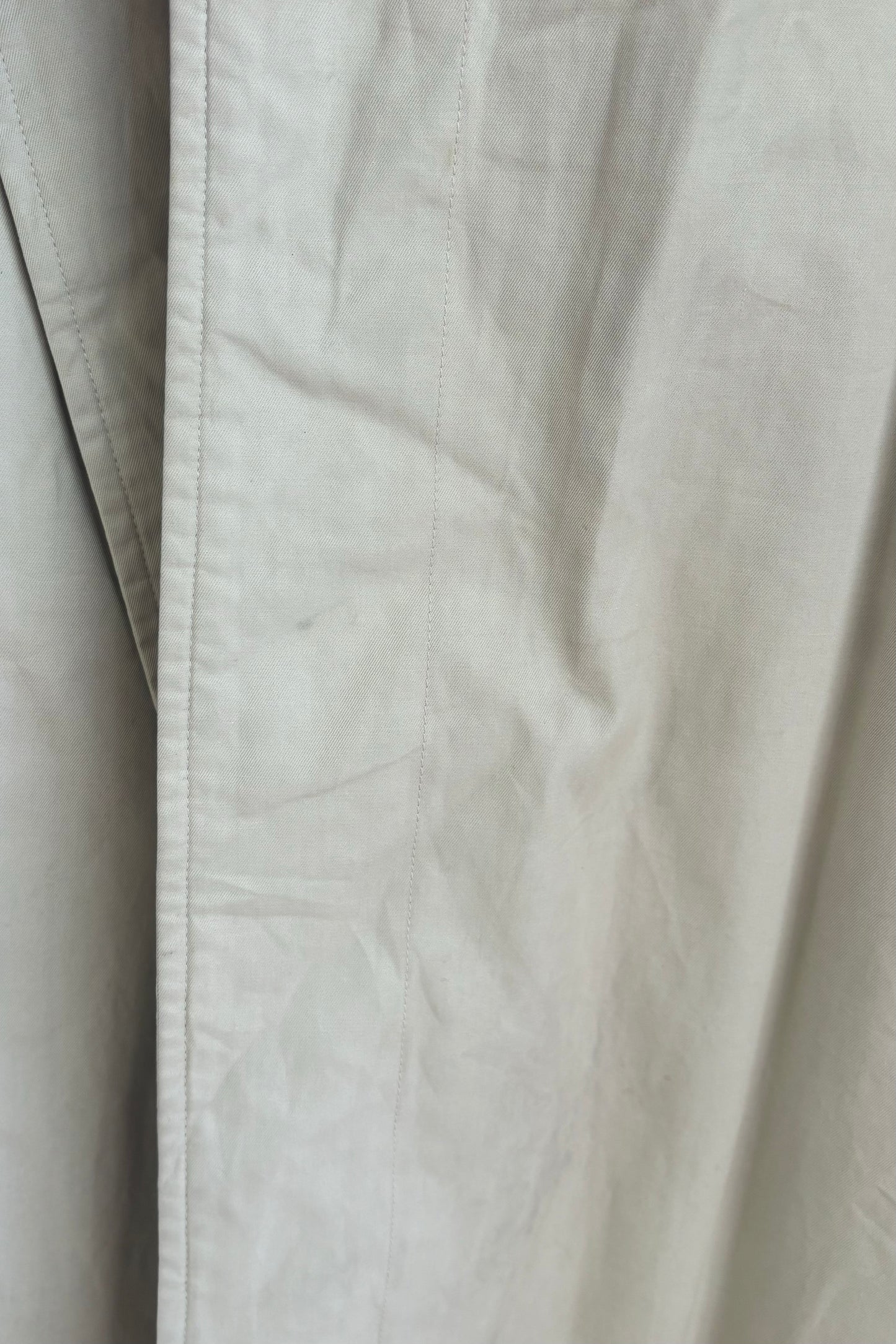 Vintage Straight Trenchcoat Light Cream