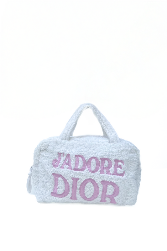 Vintage J'adore Terry Cloth Bag