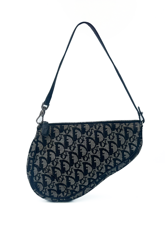 Vintage Black Trotter Mini Saddle Bag