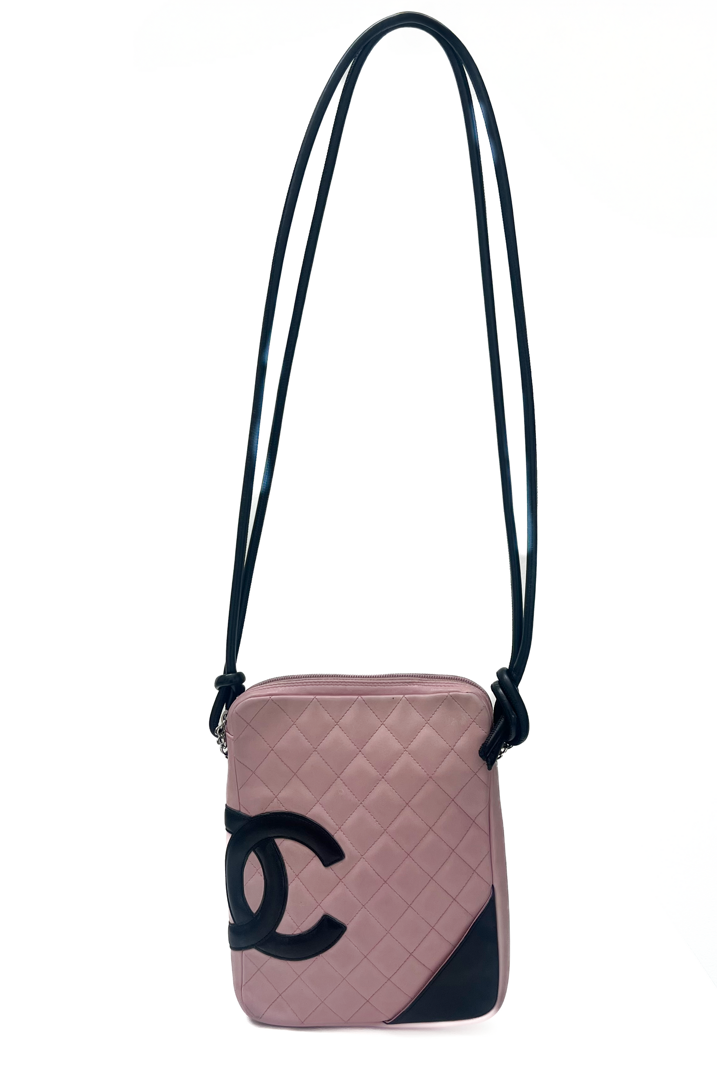 Vintage Pink Cambon Cross Body Bag