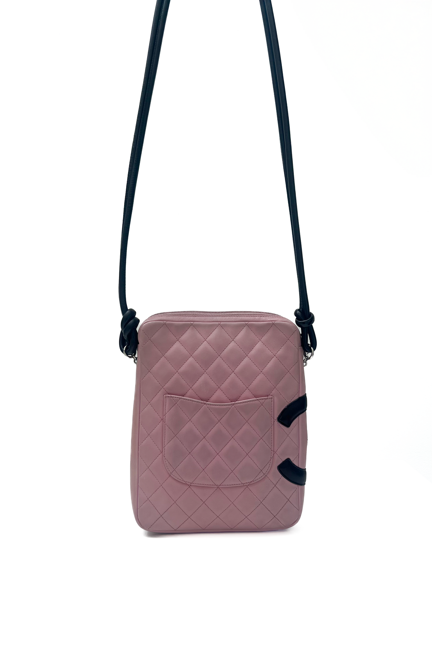 Vintage Pink Cambon Cross Body Bag