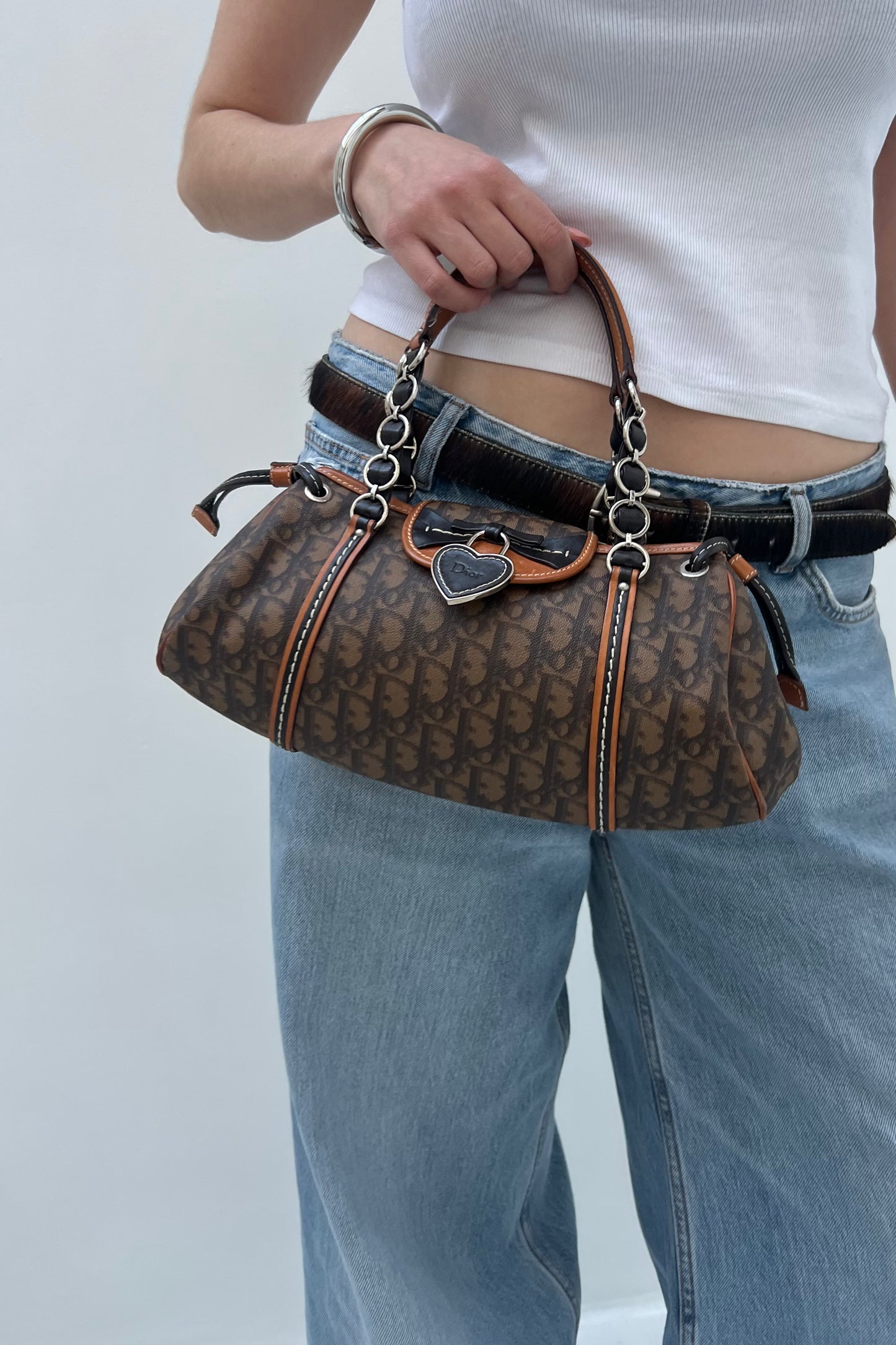 Vintage Brown Trotter Romantique Handbag