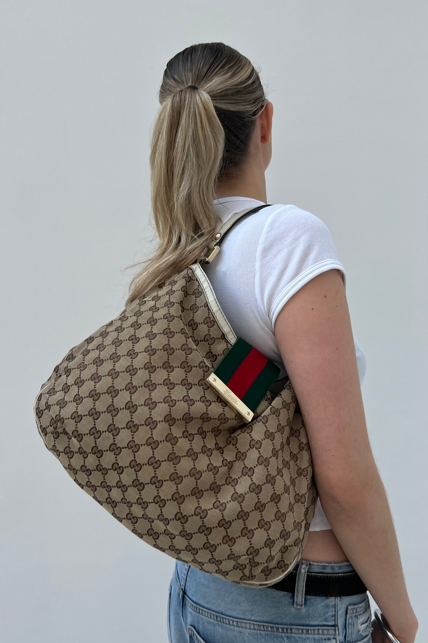 Vintage Monogram Classic Webbing Detail Shoulder Bag