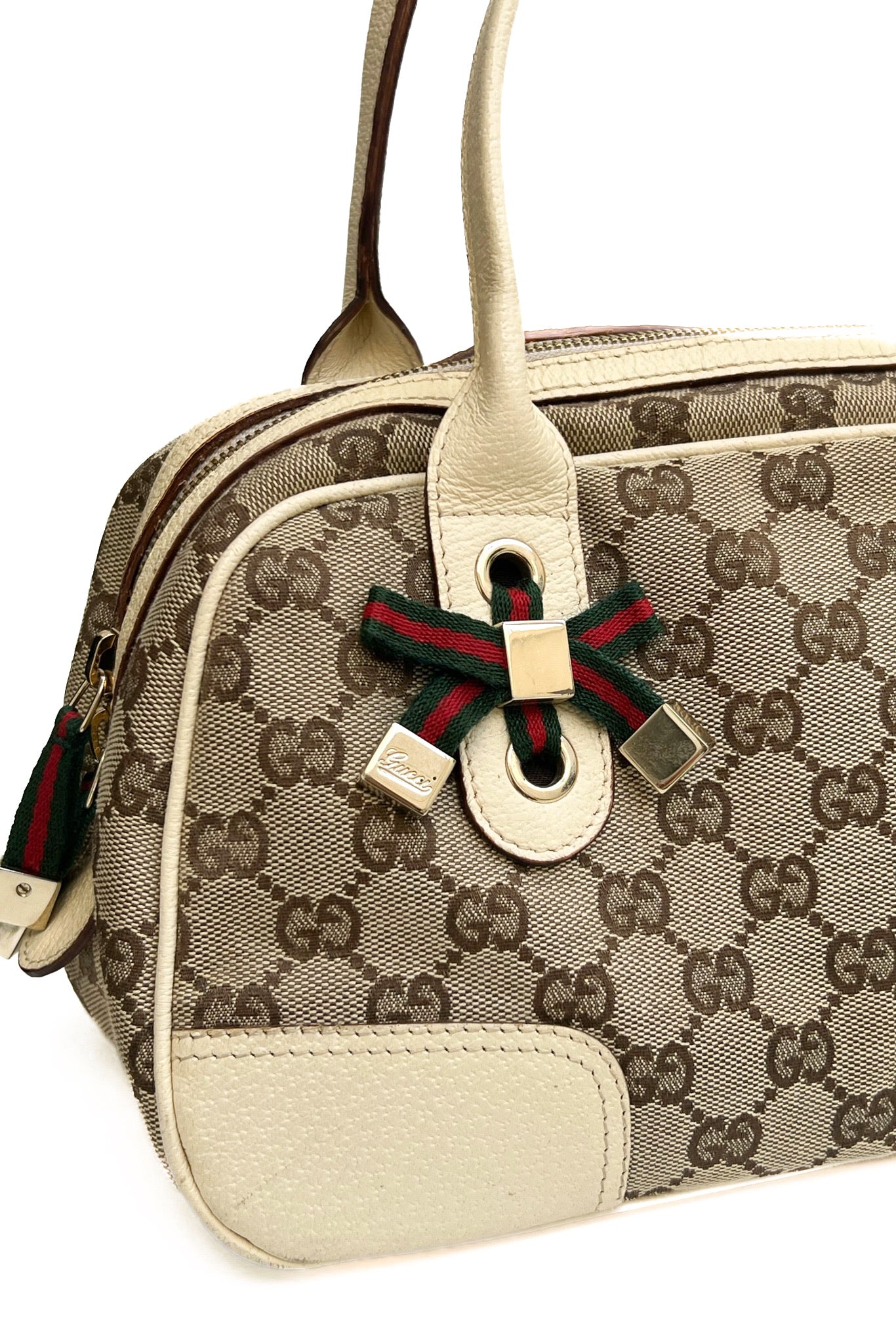 Vintage Classic Mono & Cream Princey Hand Bag