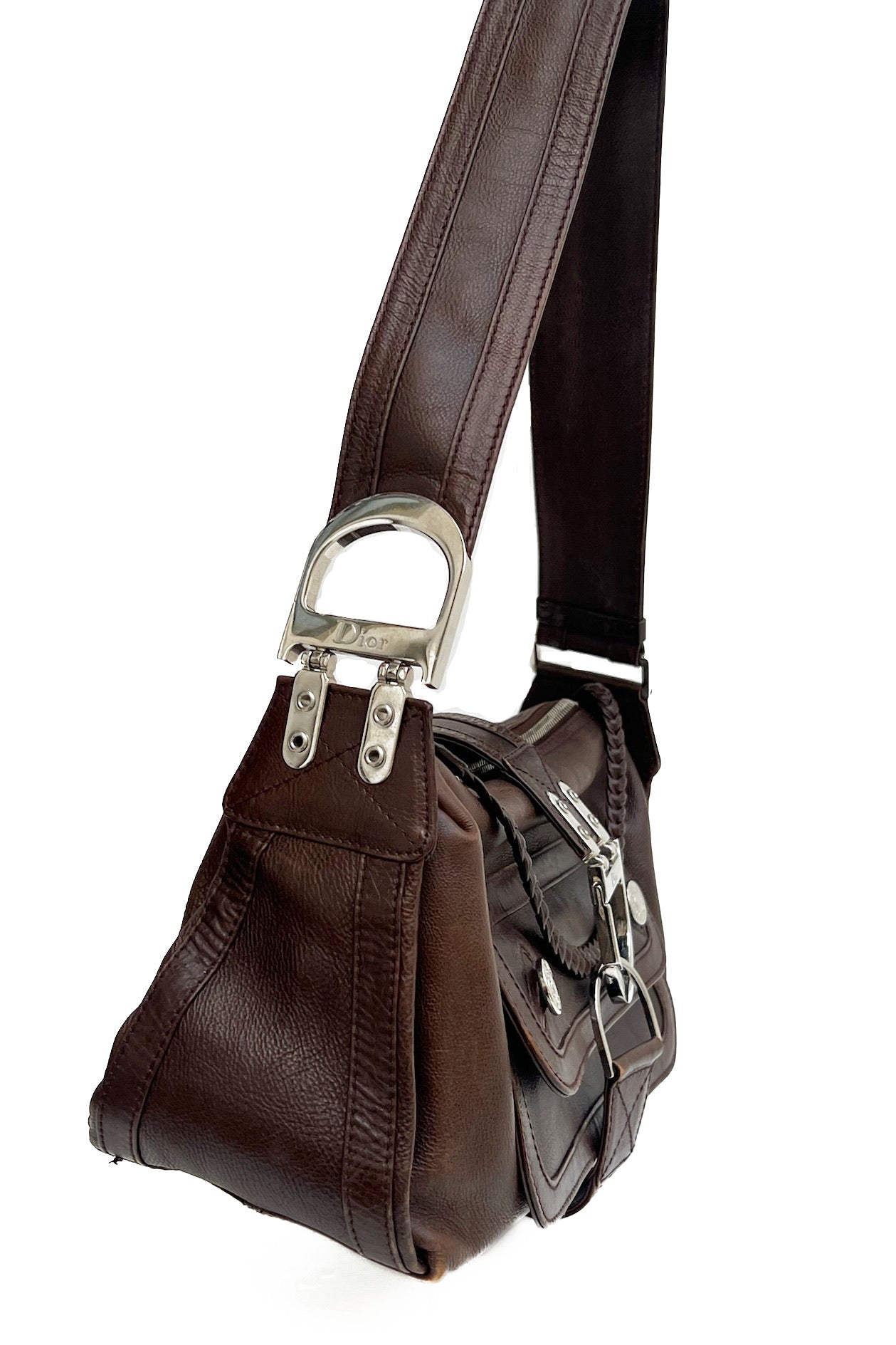 Vintage Chocolate Flight Shoulder Bag