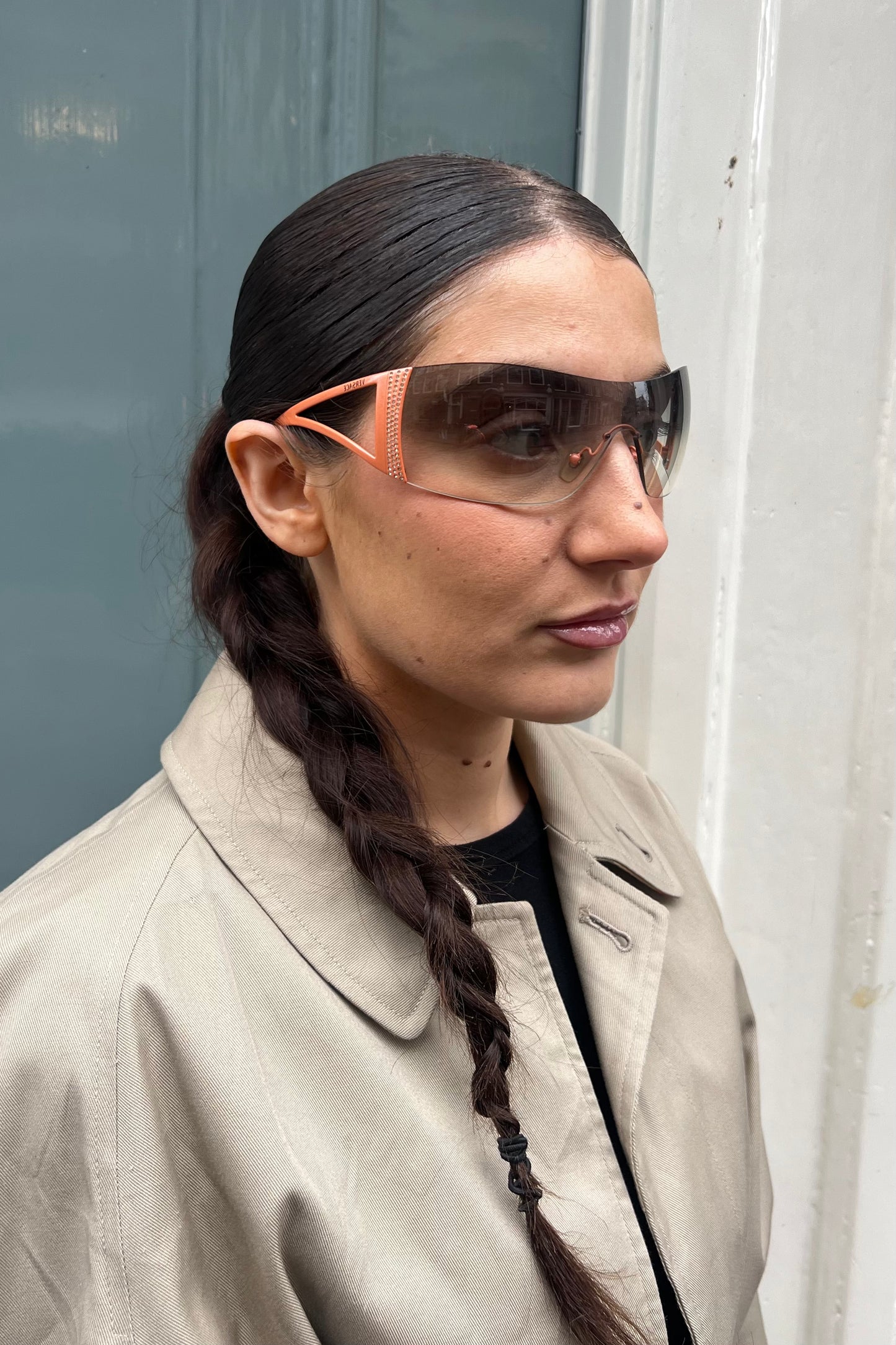 Vintage Peach Mask Sunglasses