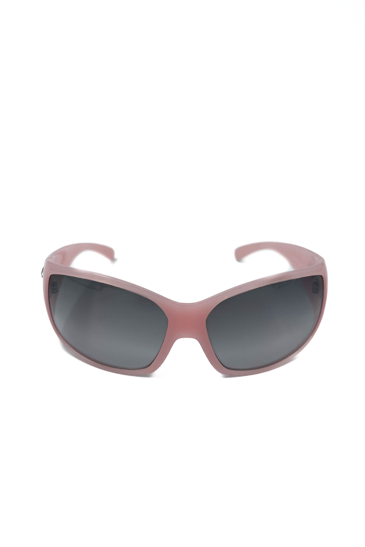 Vintage Baby Pink Silver Logo Sunglasses