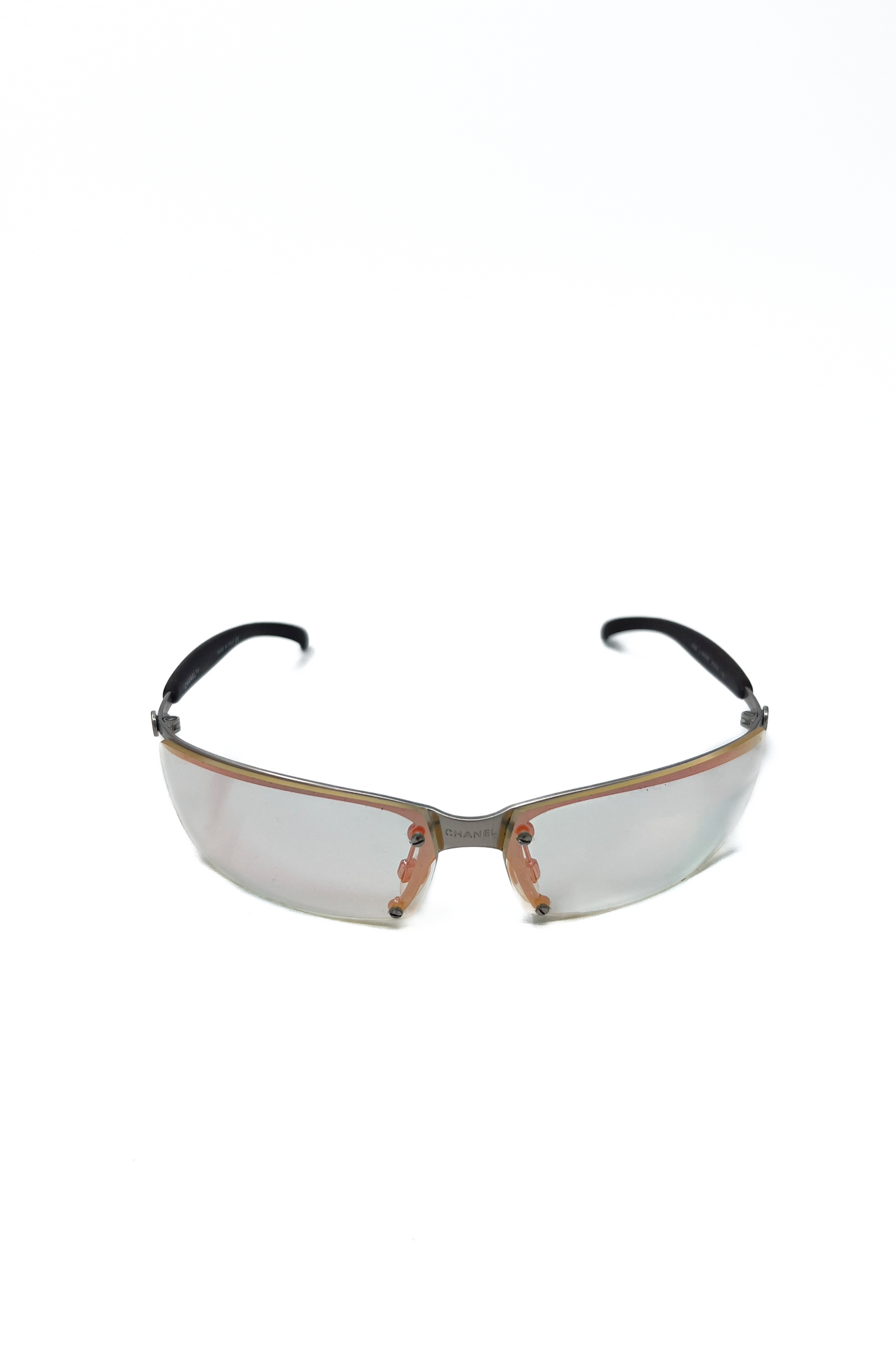 Vintage Transparent Iridescent Speedy Sunglasses