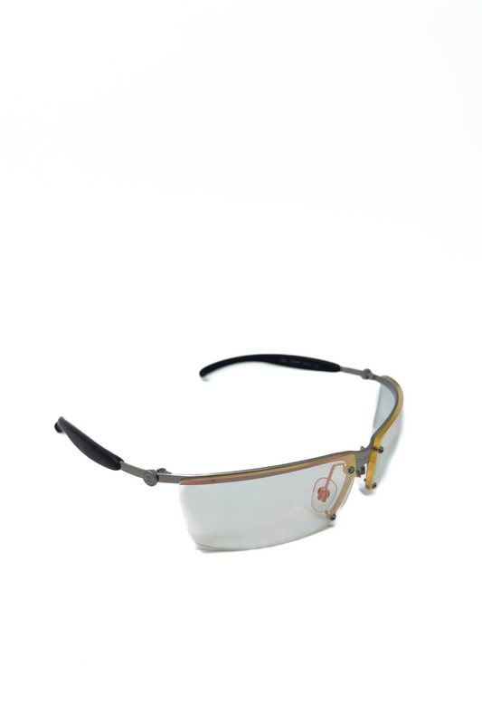 Vintage Transparent Iridescent Speedy Sunglasses