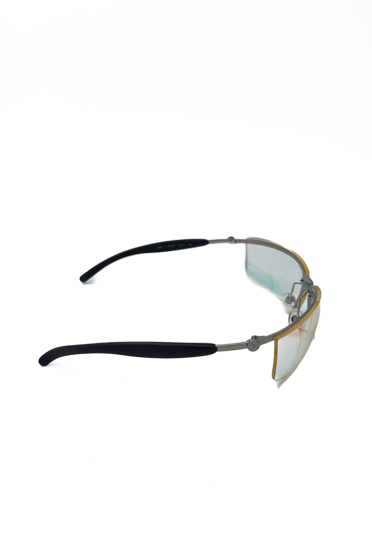 Vintage Transparent Iridescent Speedy Sunglasses