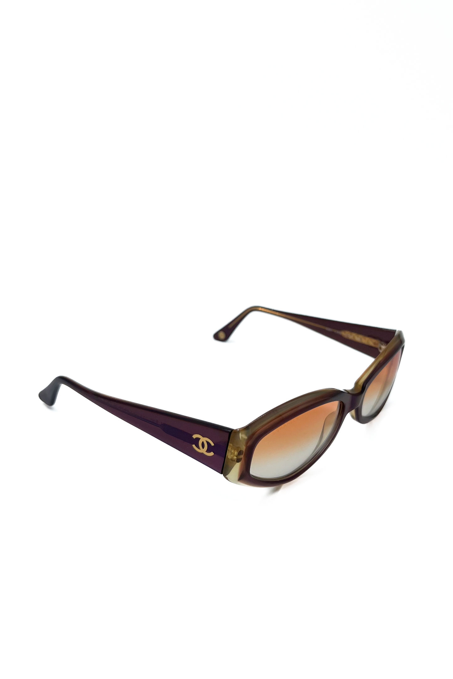 Vintage Purple Golden Glow Sunglasses