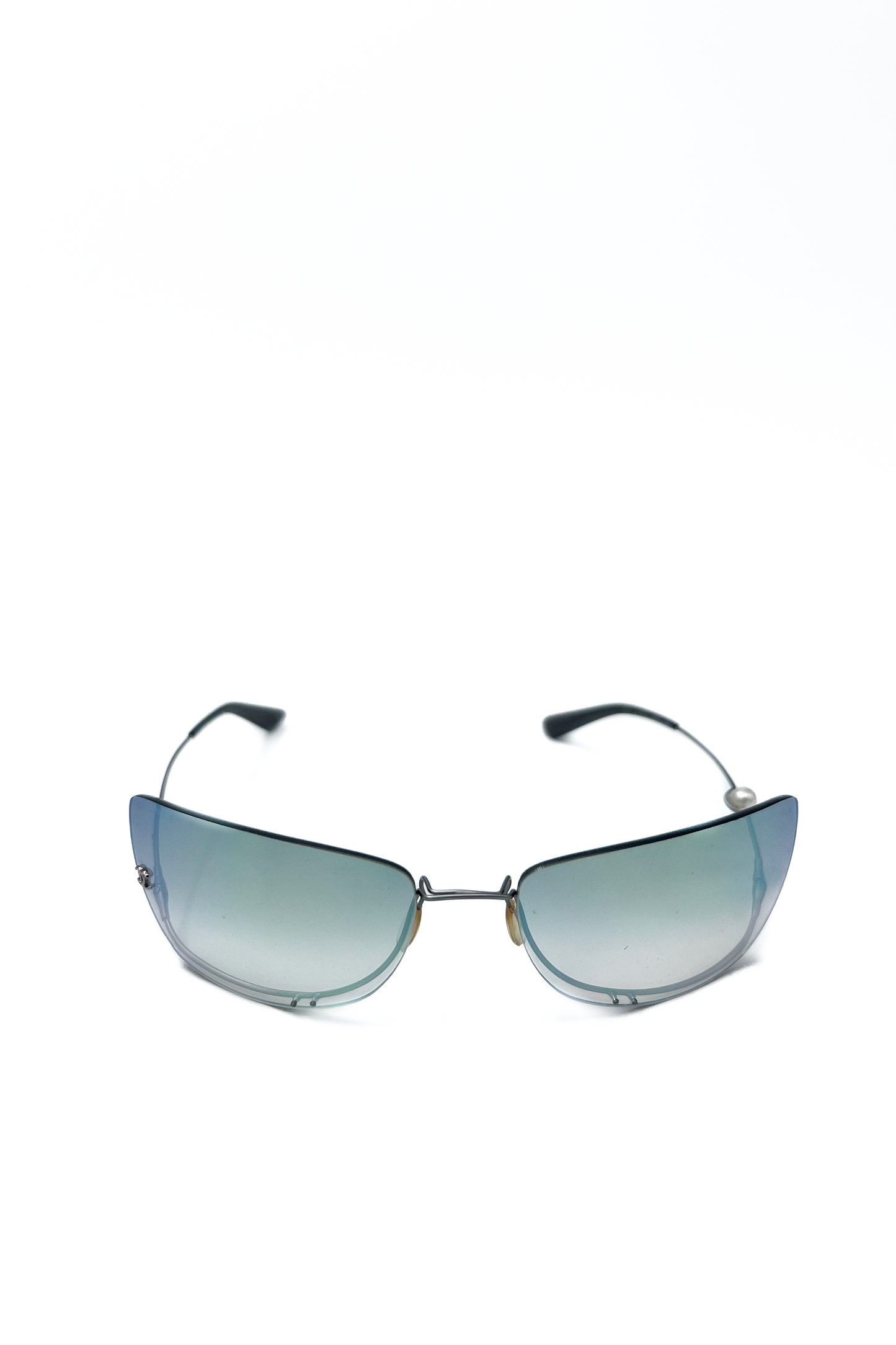 Vintage Iridescent Pearl Detail Sunglasses