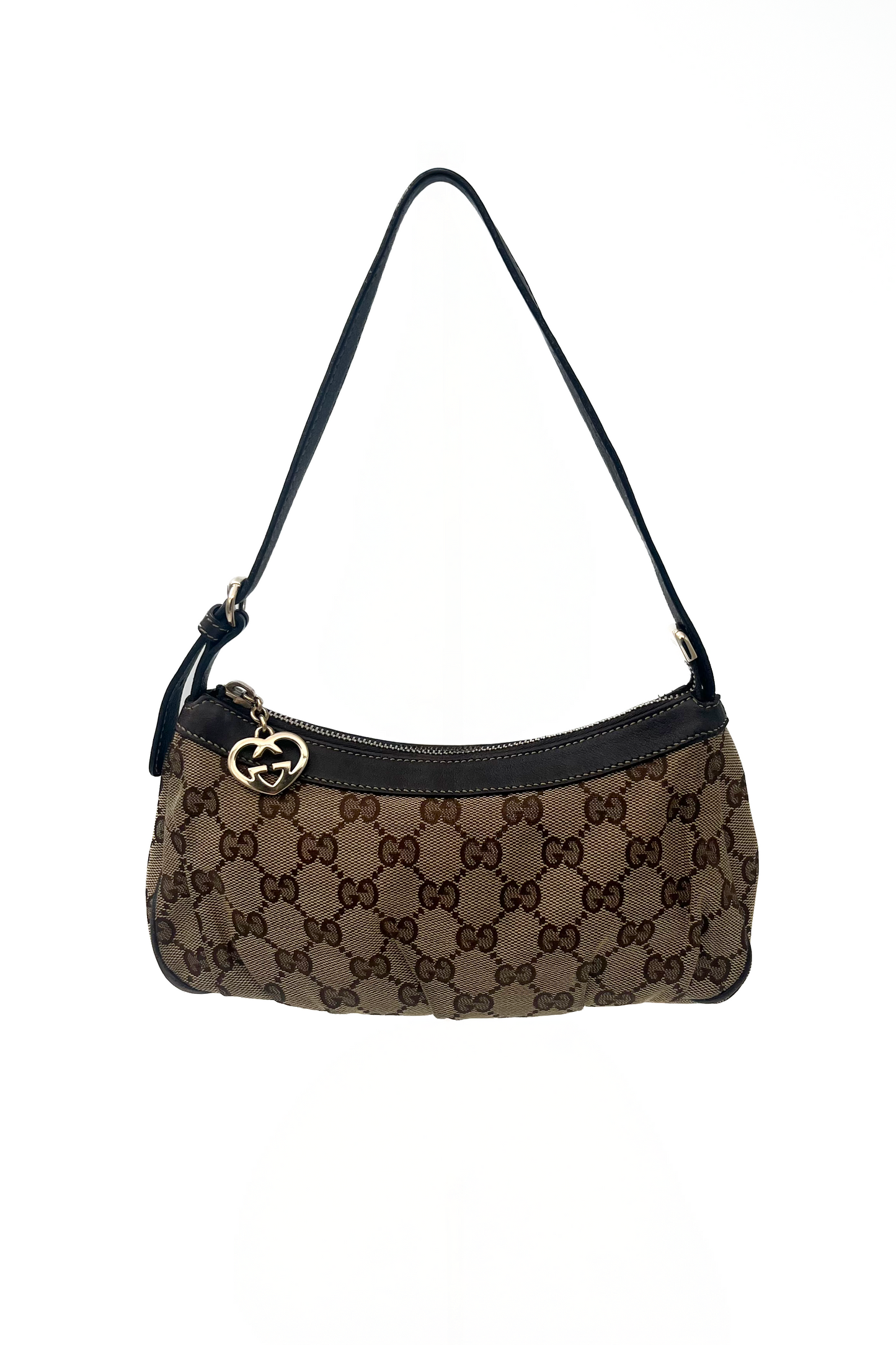 Vintage Pleated Classic Monogram Mini Shoulder Bag