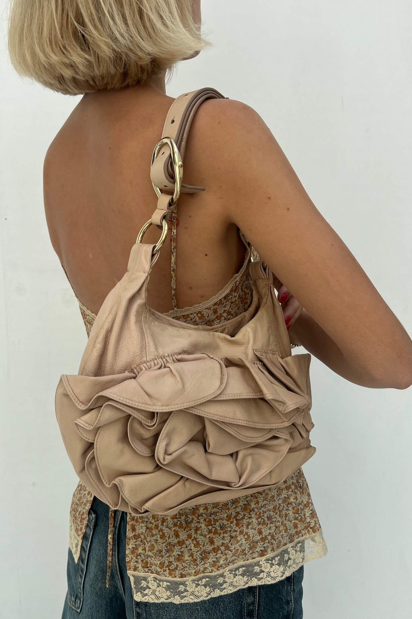 Vintage Nadja Rose Powder Pink Shoulder Bag