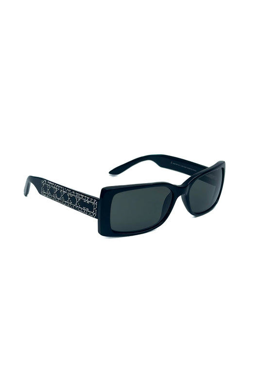 Vintage Black Strass Lady Sunglasses