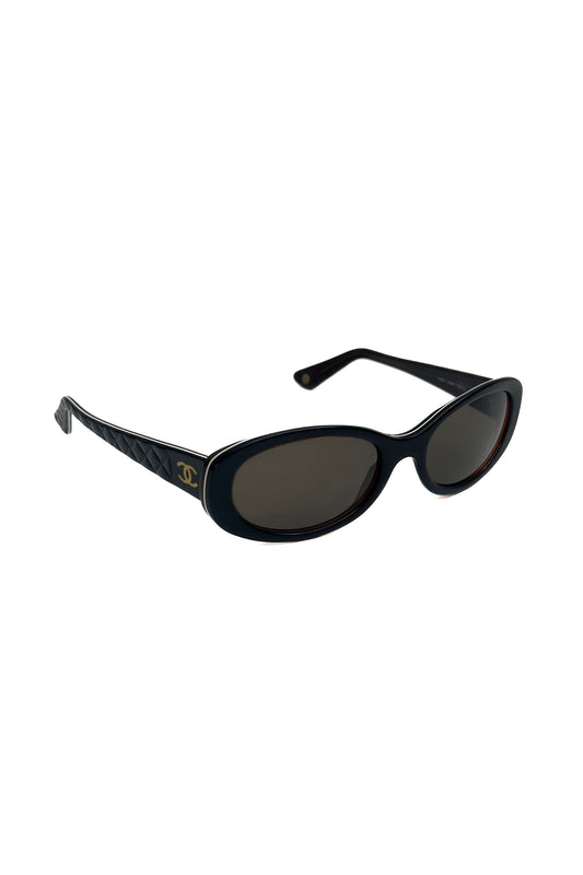 Vintage Chocolate Simple Oval Sunglasses