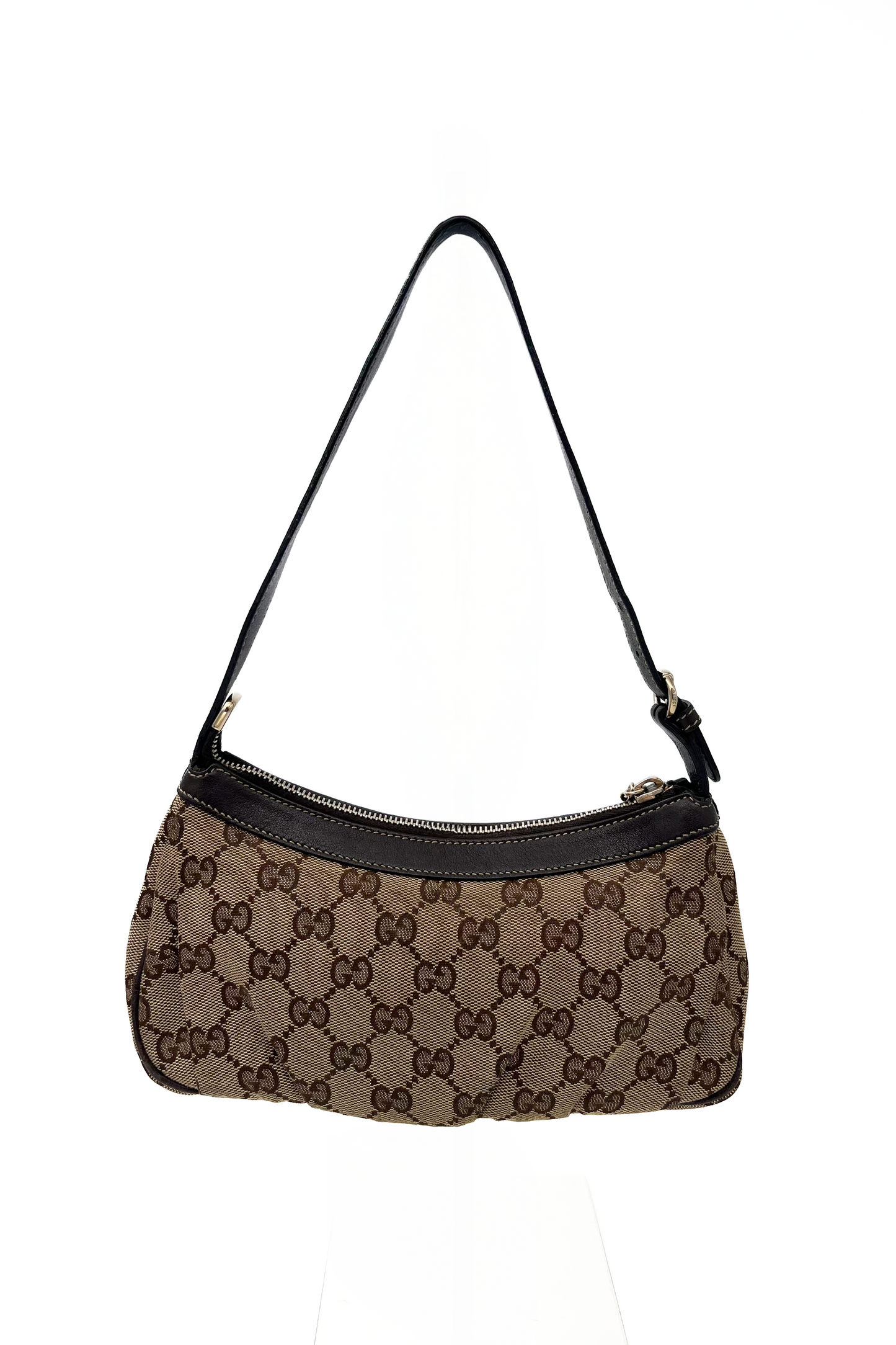 Vintage Pleated Classic Monogram Mini Shoulder Bag