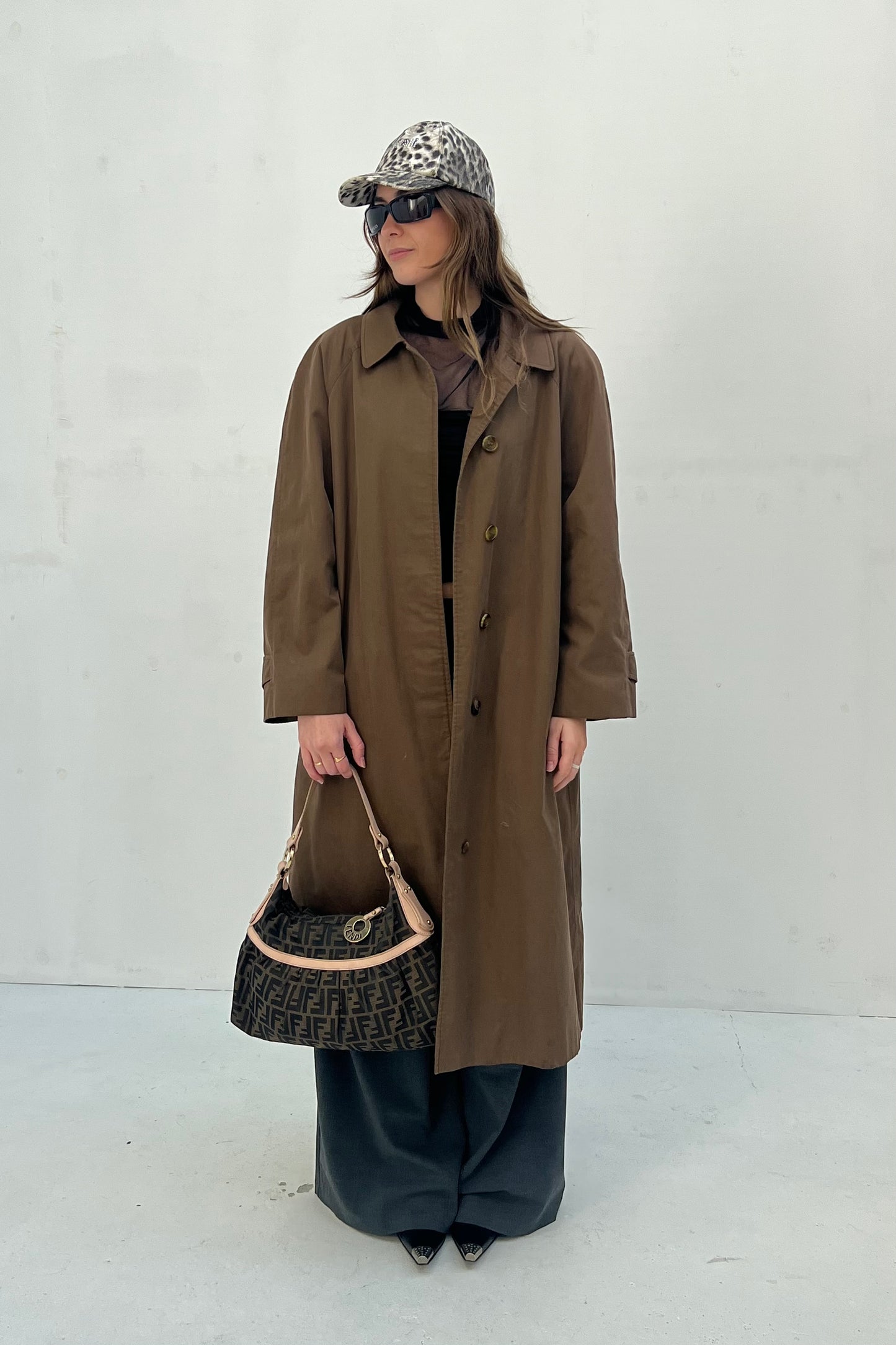 Vintage Straight Trenchcoat Brown