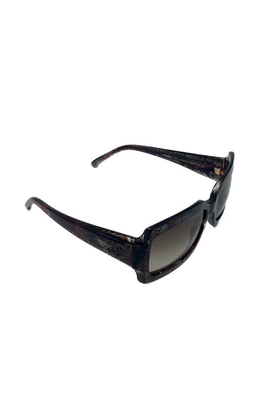 Vintage Chocolate Lace Printed Sunglasses